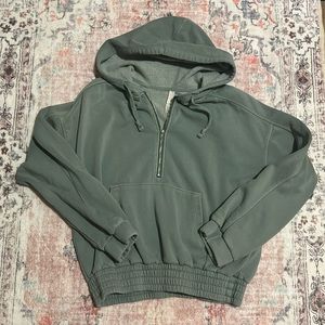 FP Movement 1/4 Zip Hoodie Sweatshirt Size M Sage Green